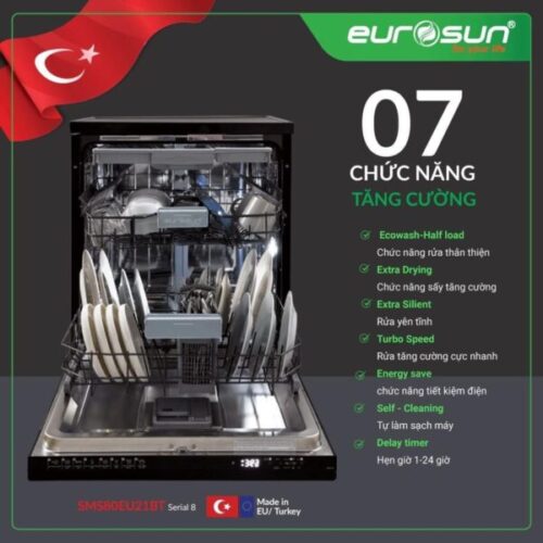 Máy rửa bát Eurosun SMS80EU21BT 6 ms80eu21b 1
