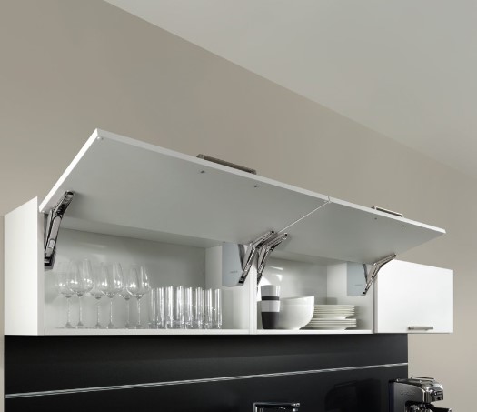 Bộ tay nâng Free Flap 1.7 Hafele 493.05.830 nắp xám 4 Bộ tay nâng Free Flap 1.7 Hafele 493.05.830 nắp xám