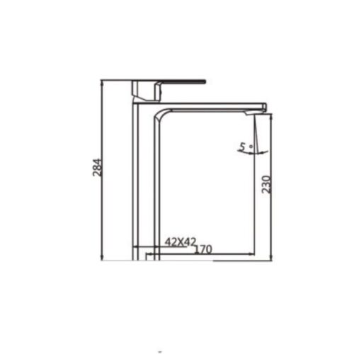 Vòi chậu lavabo nóng lạnh Paul Schmitt PA012FH 5 Kích thước vòi chậu lavabo nóng lạnh Paul Schmitt PA012FH