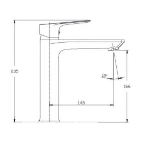 Vòi chậu lavabo nóng lạnh Paul Schmitt PA017FM 5 Kích thước vòi chậu lavabo nóng lạnh Paul Schmitt PA017FM