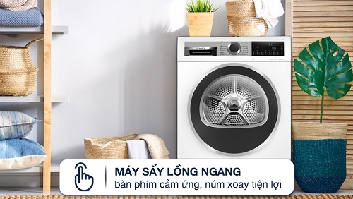 Thiết kế máy sấy bơm nhiệt Bosch 9 kg WQG24570SG Thiết kế máy sấy bơm nhiệt Bosch 9 kg WQG24570SG
