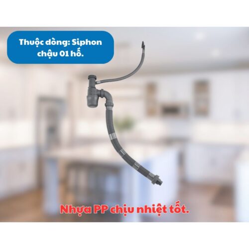 Chất liệu Siphon chậu rửa bát 1 hố Kluger KSP-301