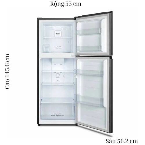 Tủ Lạnh 2 cánh Inverter 205 Lít Hisense HT22WB 7 Kích thước tủ Lạnh 2 cánh Inverter 205 Lít Hisense HT22WB