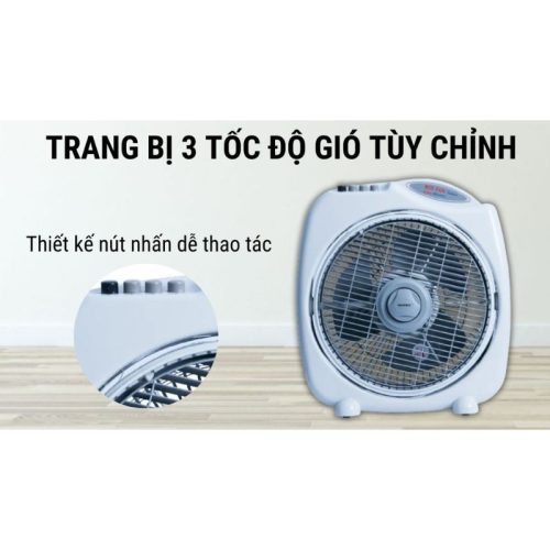 Nút điều khiển quạt bàn đảo Senko BD1012 - Kem Xám