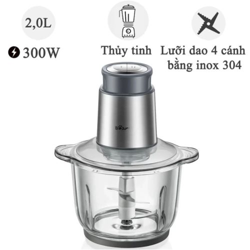 Máy xay thịt đa năng Bear QSJ-B03Y7 2.0 Lít