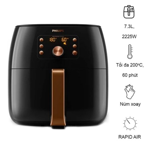 Trang chủ 213 Nồi chiên không dầu Philips HD9860/90