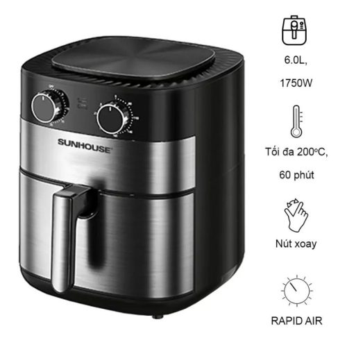 Trang chủ 220 Nồi chiên không dầu Sunhouse MAMA SHD4026 6 lít