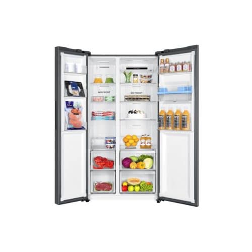 Ảnh tủ lạnh 2 cánh Side By Side Inverter 550 lít Aqua AQR-S612XA(WCB)