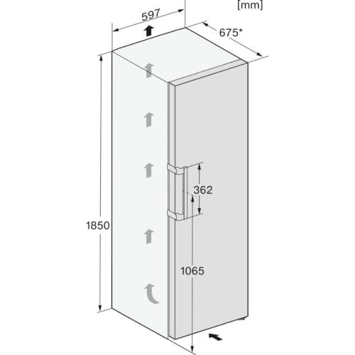 Tủ mát Miele KS 4783 ED EDST 9 Kích thước tủ mát Miele KS 4783 ED EDST