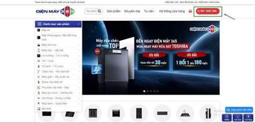 HƯỚNG DẪN MUA HÀNG TẠI ĐIỆN MÁY 365 1 SĐT