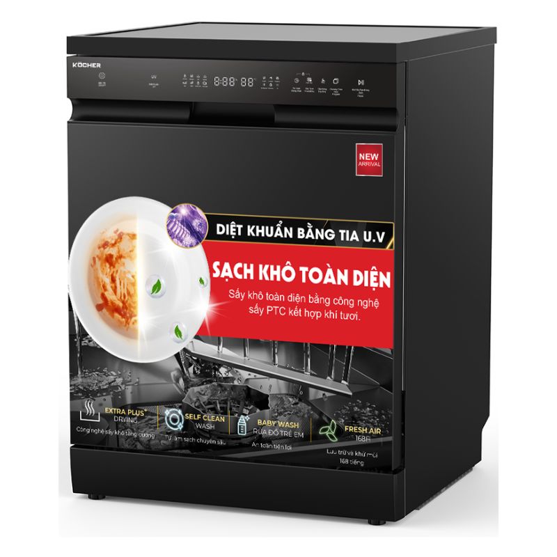 Máy rửa bát Kocher X15B 4 Ảnh Máy rửa bát X15B